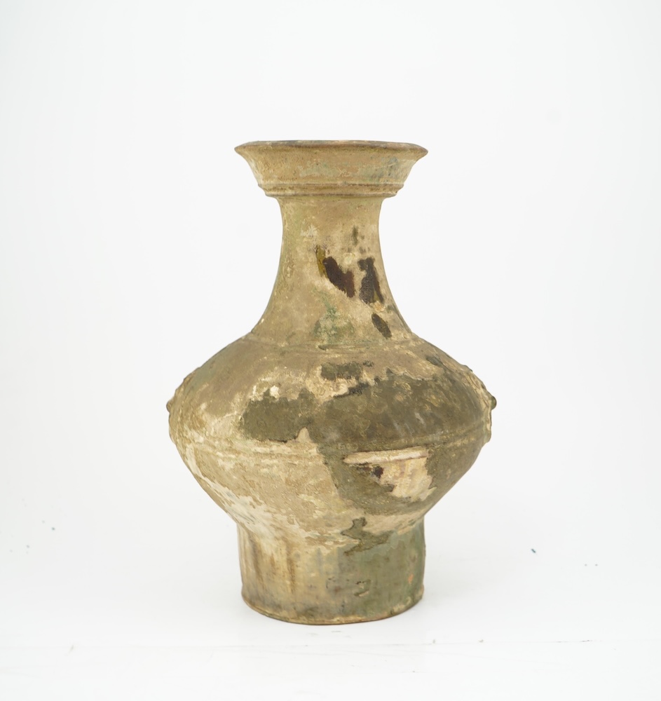A large Chinese green glazed jar, Han dynasty